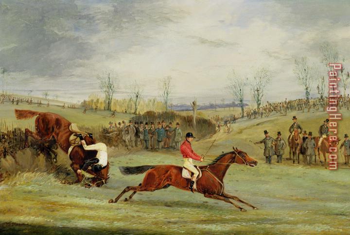 Henry Thomas Alken A Steeplechase - Another Hedge